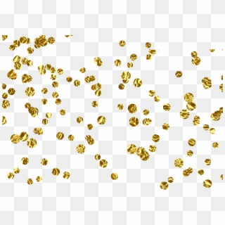 Gold Confetti Background Png, Transparent Png