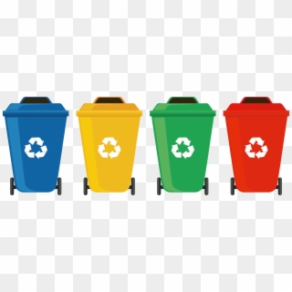 Waste Container Recycling Bin Waste Sorting - Recycle Trash Can Png, Transparent Png
