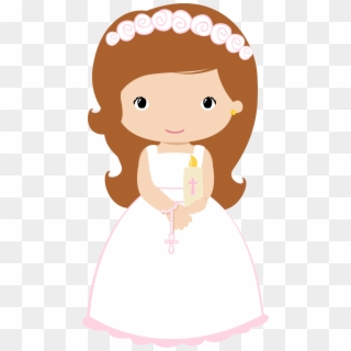 Christening, First Communion Banner, First Holy Communion, - First Communion Girl Clipart, HD Png Download