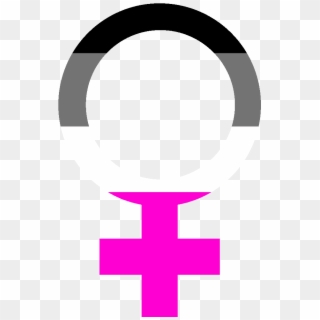Símbolo Demisexual Mujer - Simbolo De La Mujer En Png, Transparent Png