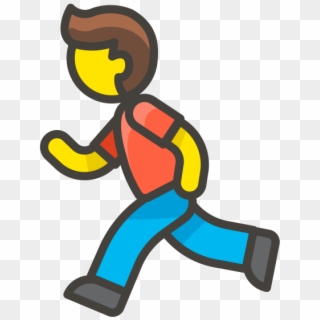 Man Running Emoji, HD Png Download