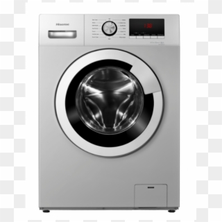 Hisense 8kg Front Load Washer Metallic Wfhv8012s - Hisense 8kg Front Loader Washing Machine, HD Png Download