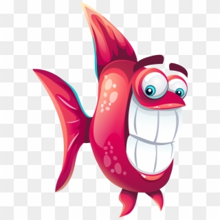 Funny Cartoon Fish, HD Png Download