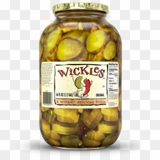 06 Dec 64oz Wickles Delicious Pickles - Olive, HD Png Download