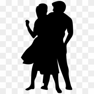 Fifties Dance Cliparts - People Dancing Silhouette Png Free, Transparent Png