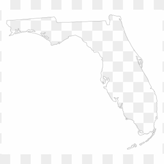 A Plain Frame Map Of Florida - State Of Florida Transparent, HD Png Download