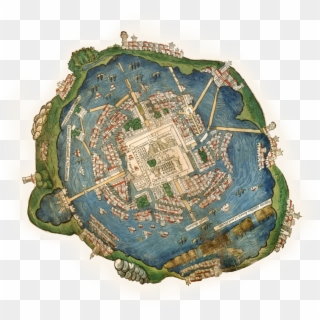 Hernan Cortes, Plan Of Tenochtitlan, HD Png Download