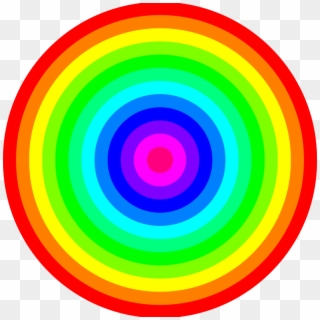 Clipart 12 Color Rainbow Circles, HD Png Download