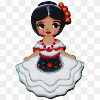 Veracruzana Traditional Dress Magnet Wooden Magnets, HD Png Download