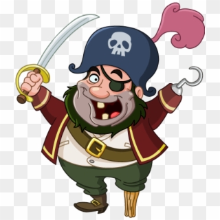 Cartoon Pirate Captain, HD Png Download