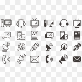 Communication Icons Vector, HD Png Download