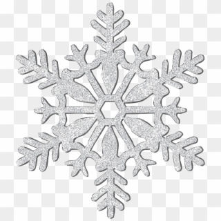 Silver Glitter Snowflake Clip Art. Christmas Snowflake Clipart. Sparkle  Frozen Winter Digital Snowflakes. Glitter Snow, Metallic Clipart PNG 