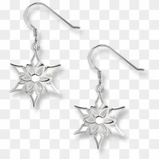 Nicole Barr Designs Sterling Silver Snowflake Earrings - Earrings For Woman Silver Without Background, HD Png Download