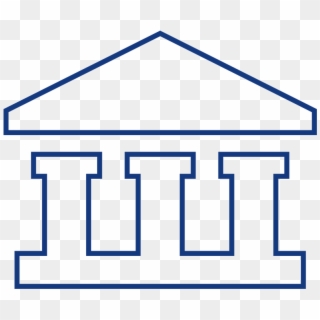 Icon Of Building With Columns, HD Png Download
