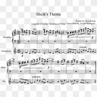 Sheik's Theme Sheet Music Composed By Written By - Sheik's Theme Pdf, HD Png Download