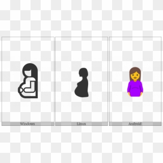 Pregnant Woman On Various Operating Systems - Toddler, HD Png Download