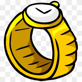 Club Penguin Gold Watch - Gold Watch Clipart, HD Png Download