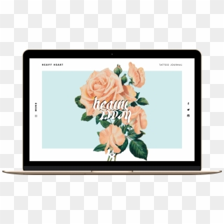 Heavy Heart Tattoo Journal - Garden Roses, HD Png Download