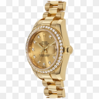 Gold Jewellery Datejust Watch Rolex Colored Clipart - Analog Watch, HD Png Download