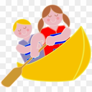 Rowing Boat Top View Transparent Png - Canoeing Clipart, Png Download