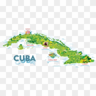 Map Of Cuba - Cuba Map Kids, HD Png Download
