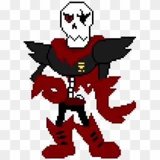 Underfell Papyrus - Underfell Papyrus Pixel Art, HD Png Download