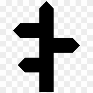 Crossroad Sign Icon Png Vector, Transparent Png