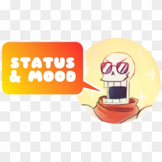 Status & Mood Sticker Featuring Papyrus, HD Png Download