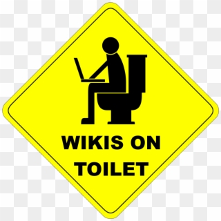 Funny Bathroom Signs Svg Files - Toilet Sign Warning, HD Png Download