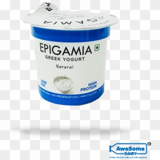 Greek Natural Yoghurt 90gm - Plastic, HD Png Download