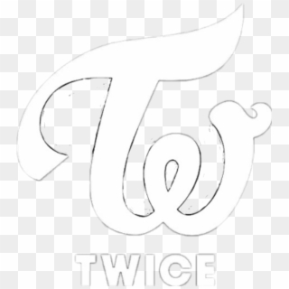 #twice #logo #blanco #white #nyeon #jeongyeon #momo - Twice Kpop, HD Png Download