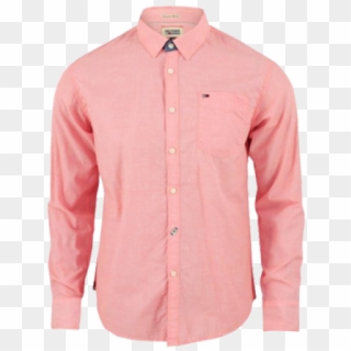 ~tommy Hilfiger Denim Long Sleeve Fuschia Shirt - Tommy Hilfiger Pink Long Sleeve Shirt, HD Png Download