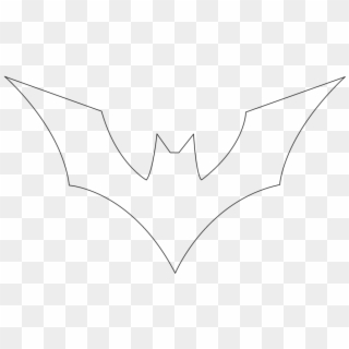 Batman Logo Clipart - Batman Beyond Logo Outline, HD Png Download