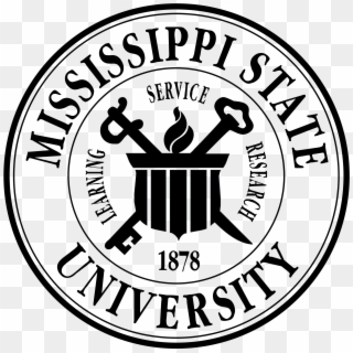 Mississippi State University Logo Png Transparent - Mississippi State University Emblem, Png Download