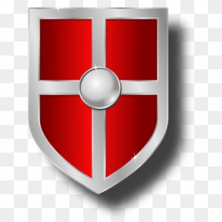 Shield Clipart Medieval Shield - Red Medieval Shields, HD Png Download