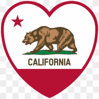 California Flag Heart, HD Png Download