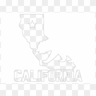 California State Outline With Bear, HD Png Download