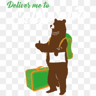 Deliver Me To California Bear Stock Transfer - Illustration, HD Png Download