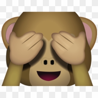 Emoji Clipart Monkey - Emoji Mono Tapandose Los Ojos, HD Png Download