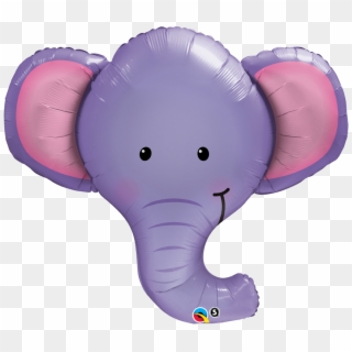 Elephant Head Super Shape Foil Balloon - Balloons Shape Animals, HD Png Download