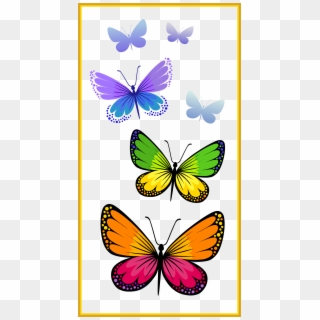 Vine Clipart Butterfly - Transparent Butterfly Clipart Png, Png Download