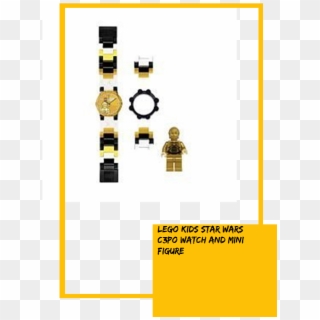Lego Kids Star Wars C3po Watch And Mini Figure - Illustration, HD Png Download