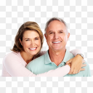 Older Man And Woman Smiling Together - Smiling Couple Png, Transparent Png