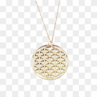 Flower Of Life Necklace 14k Gold, HD Png Download