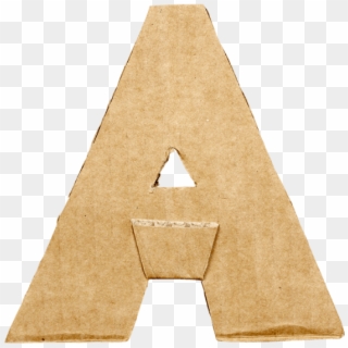 Cardboard Cut Font - Triangle, HD Png Download