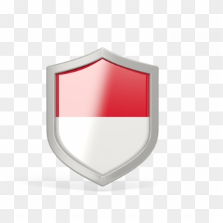 Illustration Of Flag Of Indonesia - Shield Png Logo Format, Transparent Png