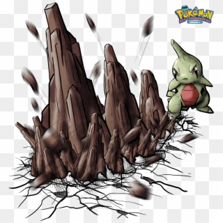 Larvitar Used Stone Edge By Yggdrassal, HD Png Download