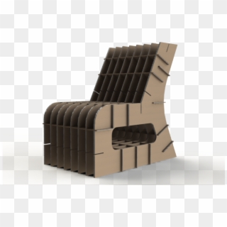 Corrugated Cardboard - Child's Chair - Corrugated Cardboard Chair, HD Png Download