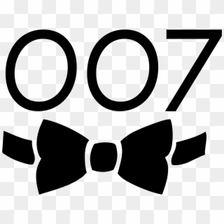 James Bond Clipart Oo7 - James Bond Tuxedo Clipart Free, HD Png Download