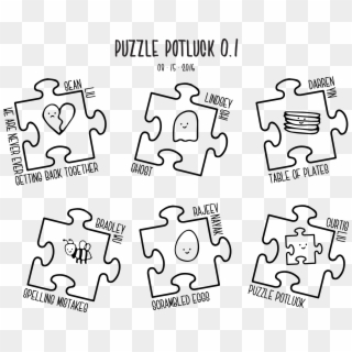 Before Puzzle Potluck 1, We Were Writing Puzzles As - Cartoon, HD Png Download